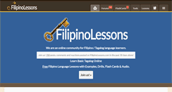 Desktop Screenshot of filipinolessons.com