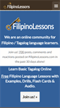 Mobile Screenshot of filipinolessons.com